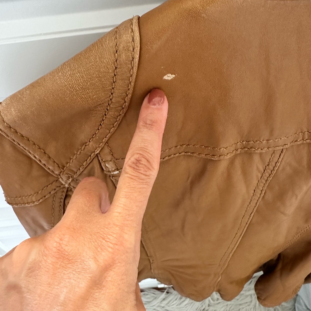 Vintage Women’s leather jacket size X-small Michael Kors - Picture 8 of 11